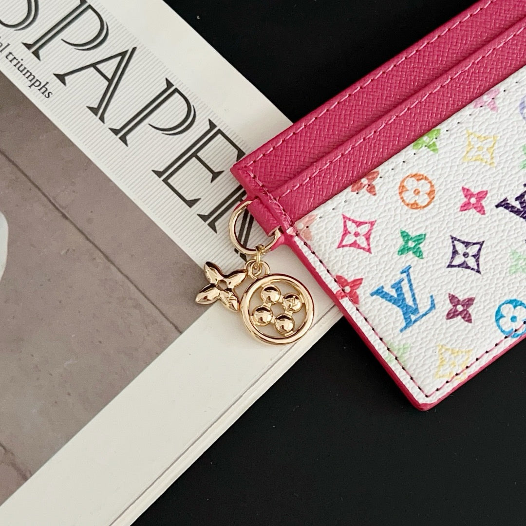 Luxury Elegant Multi-Color Leather Card Holder
