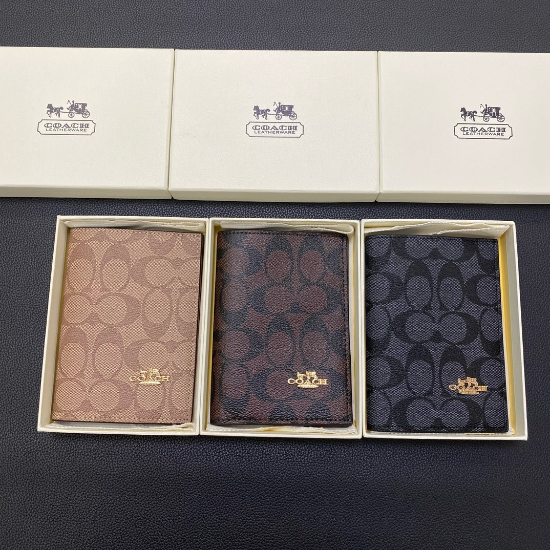 CO Classic Leather Passport Holder – Elegant Travel Organizer