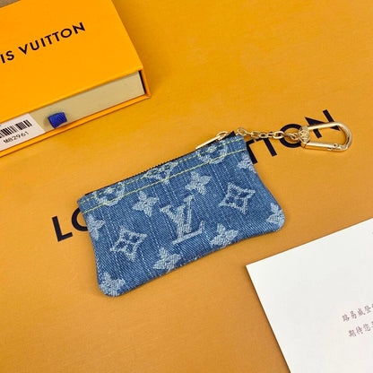Luxury  Monogram Coin Pouch – Stylish & Compact Keychain Wallet