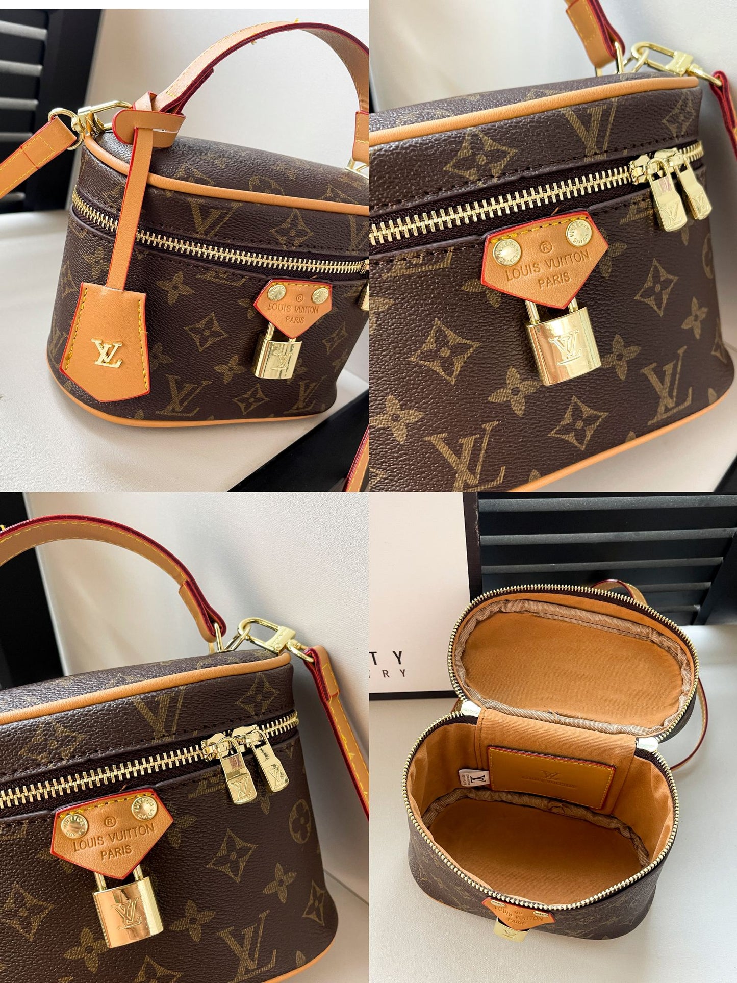 Vintage-Inspired Box hand bag – Elegant Monogram Tote Box