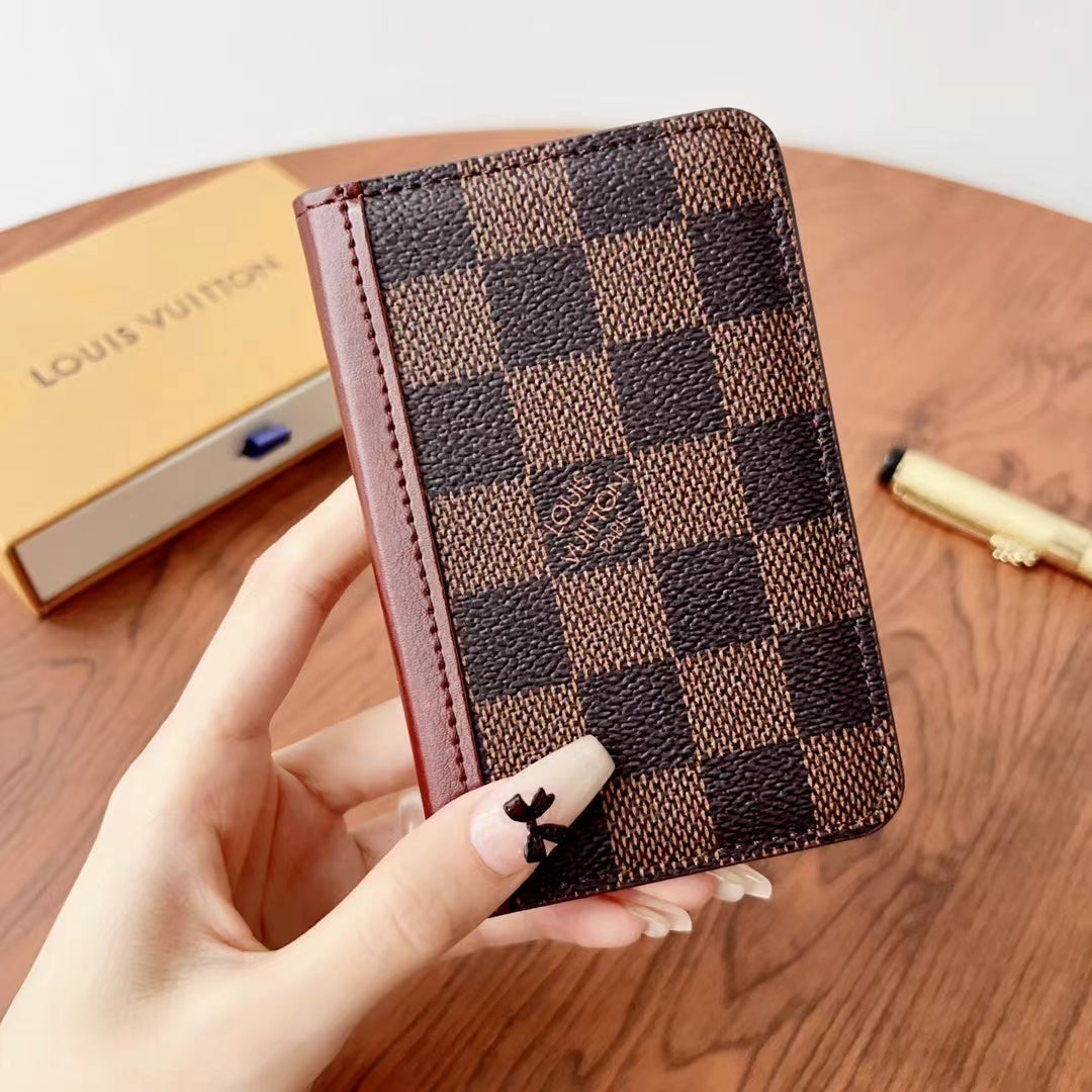 Elegant Lou Checkered & Monogram Wallets