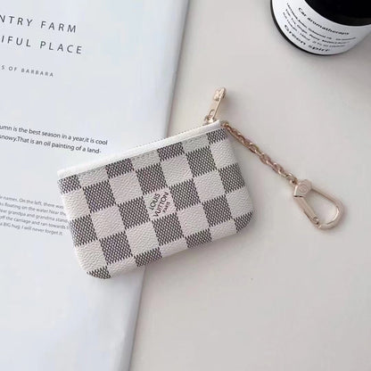 Luxury Lou-Inspired Monogram Coin Pouch Collection with Chain Clip