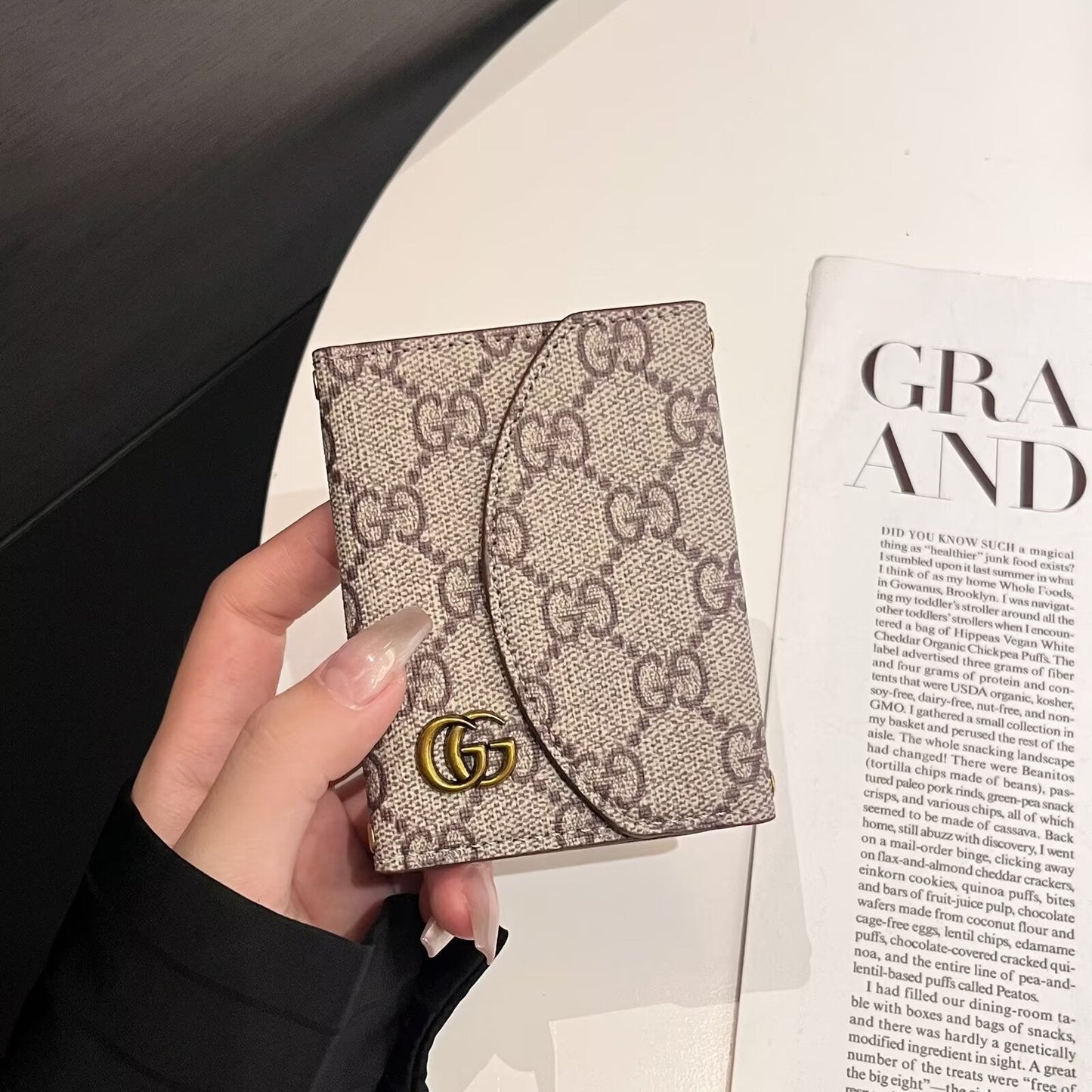 Luxury Lou & GG-Inspired Monogram Compact Wallet Collection