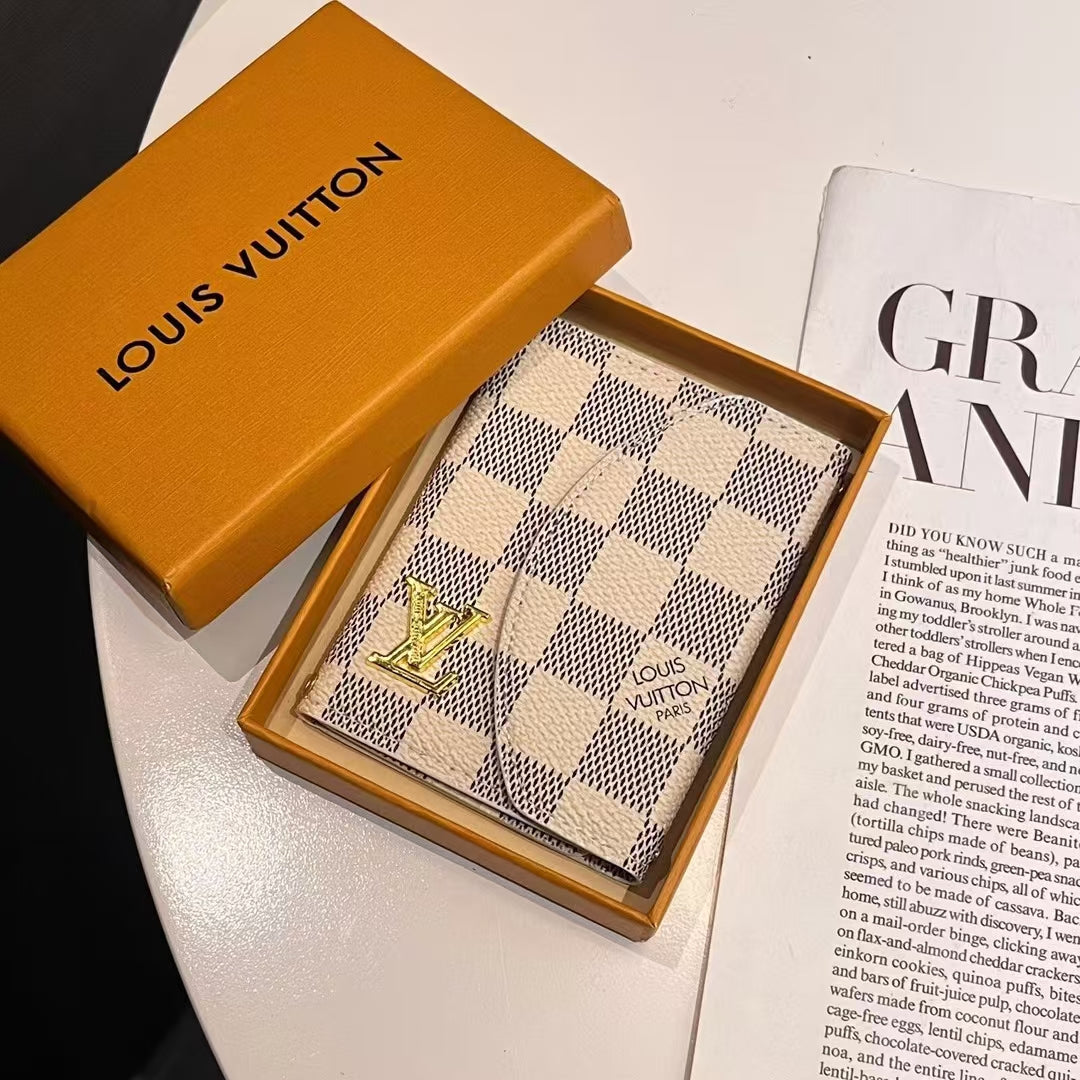 Luxury Lou & GG-Inspired Monogram Compact Wallet Collection