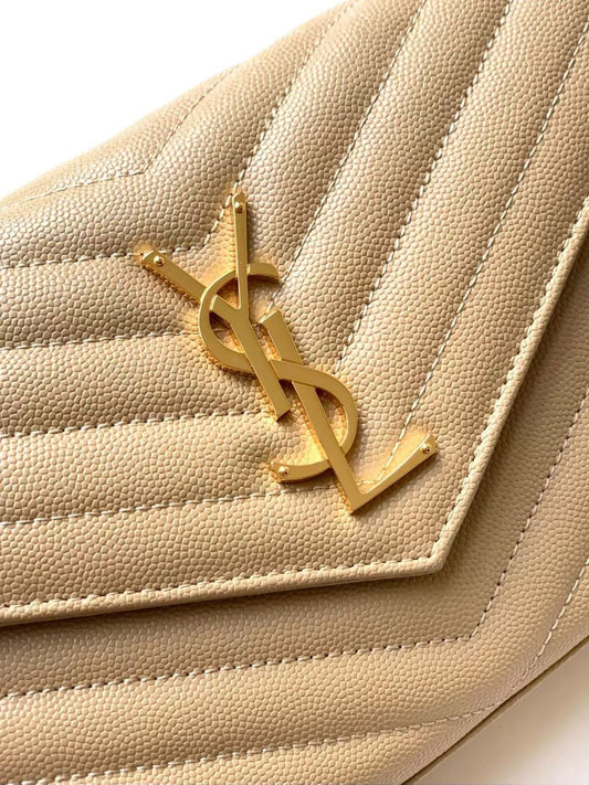 YL- Envelope Chain Wallet In Lambskin