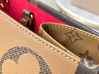 Luxe Monogram Leather Tote Bag