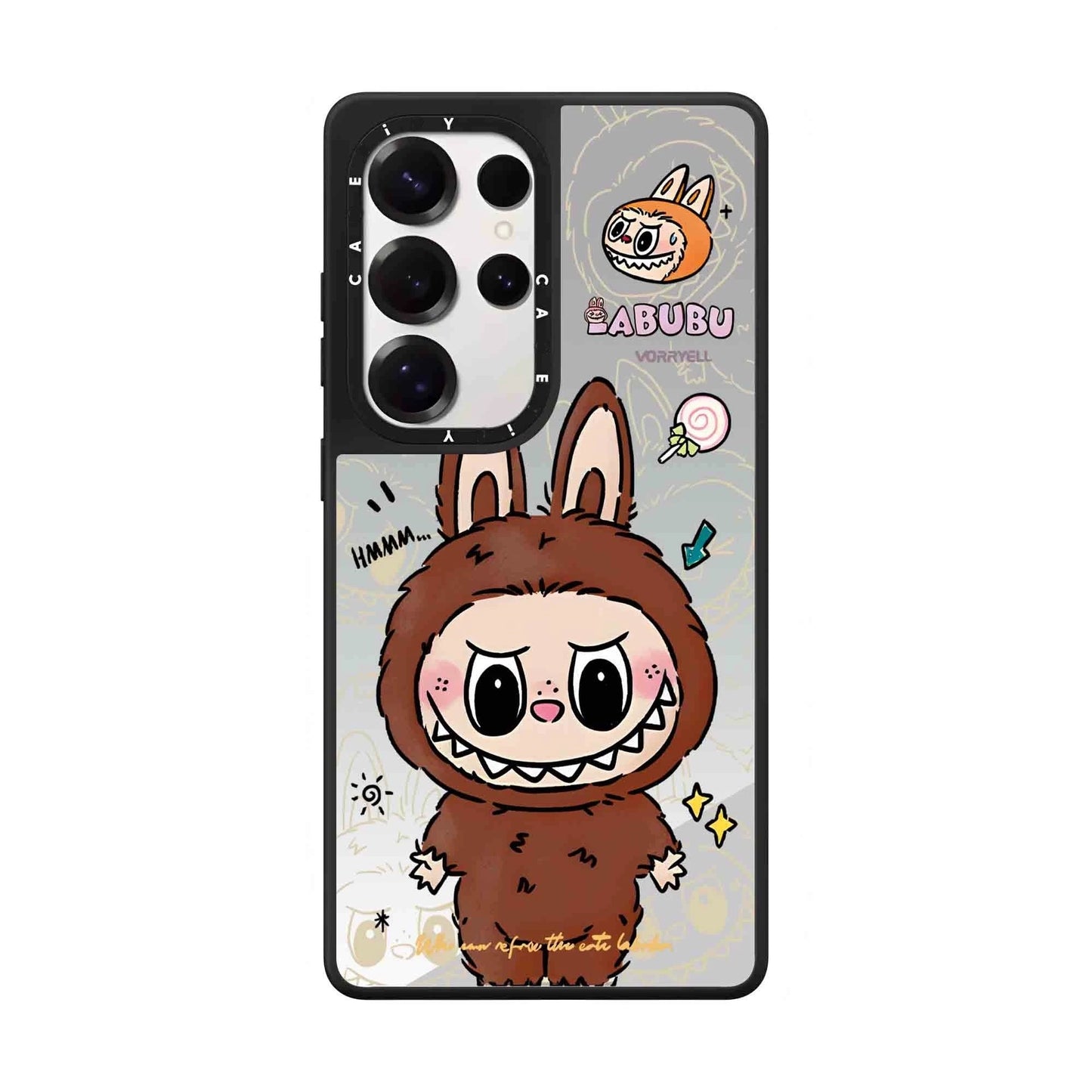 Cute Cartoon Labubu | Brown Many Labubu Coffee Shop Tycoco - Phone Case Samsung Galaxy S25 S24 S23 Ultra
