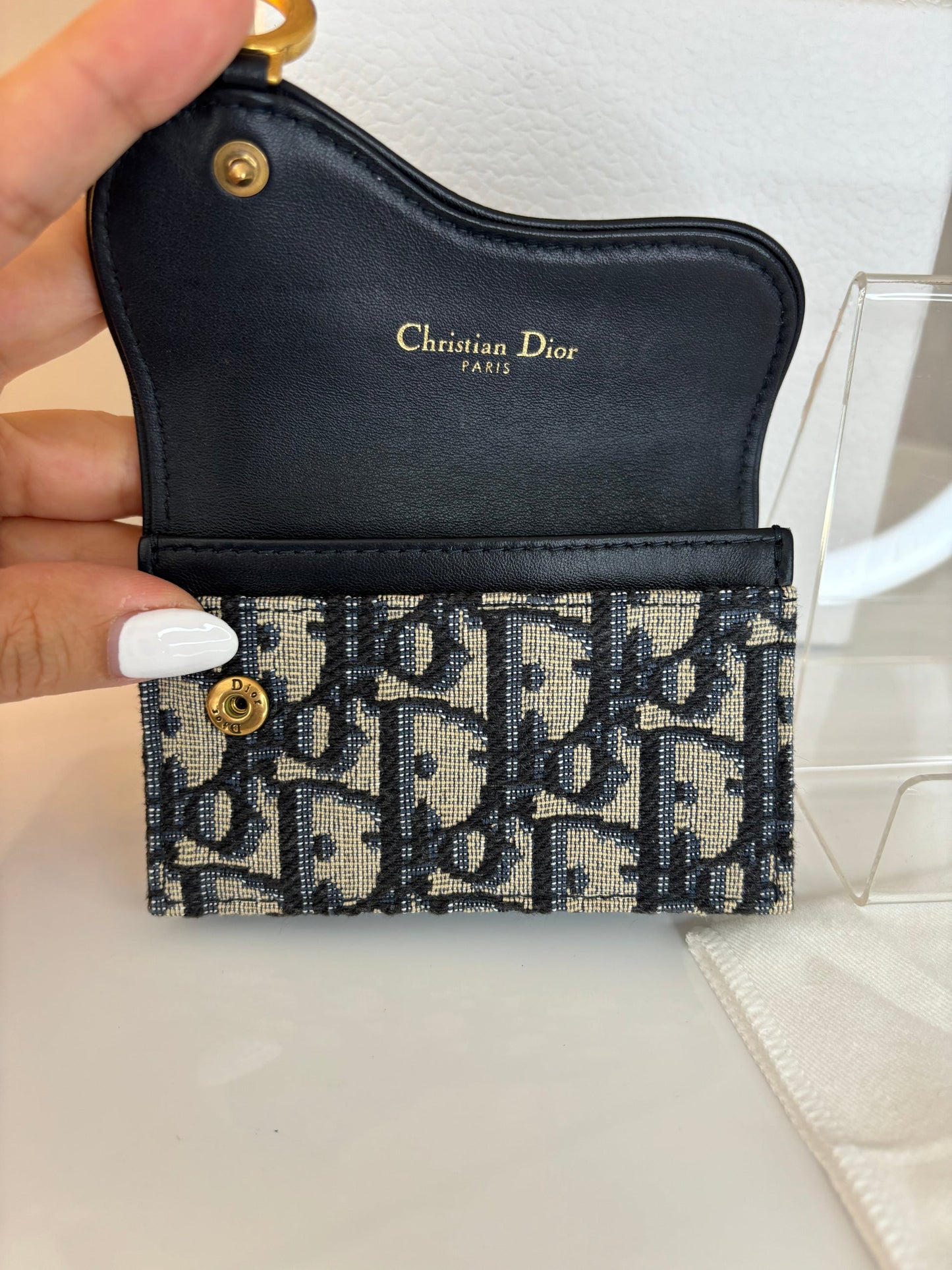 Classic Saddle Bloom Card Wallet