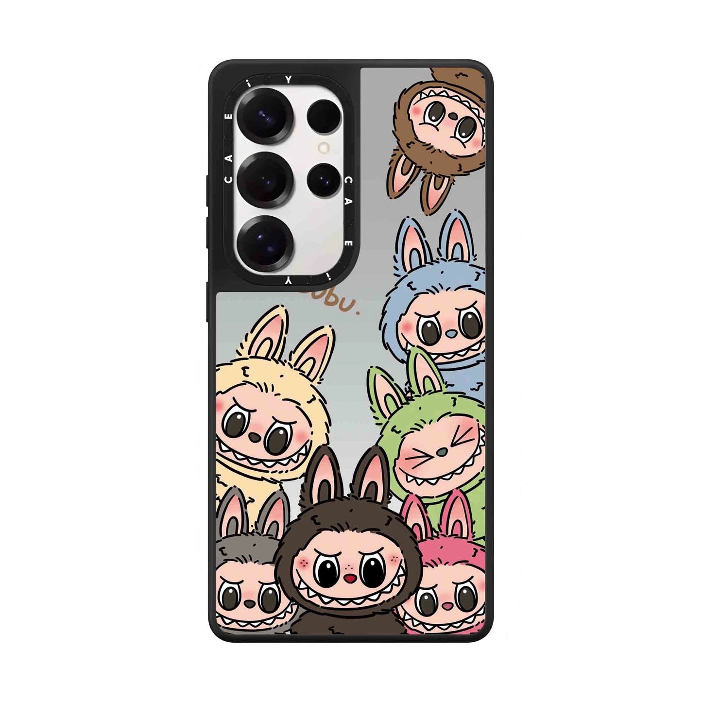 Cute Cartoon Labubu | Brown Many Labubu Coffee Shop Tycoco - Phone Case Samsung Galaxy S25 S24 S23 Ultra