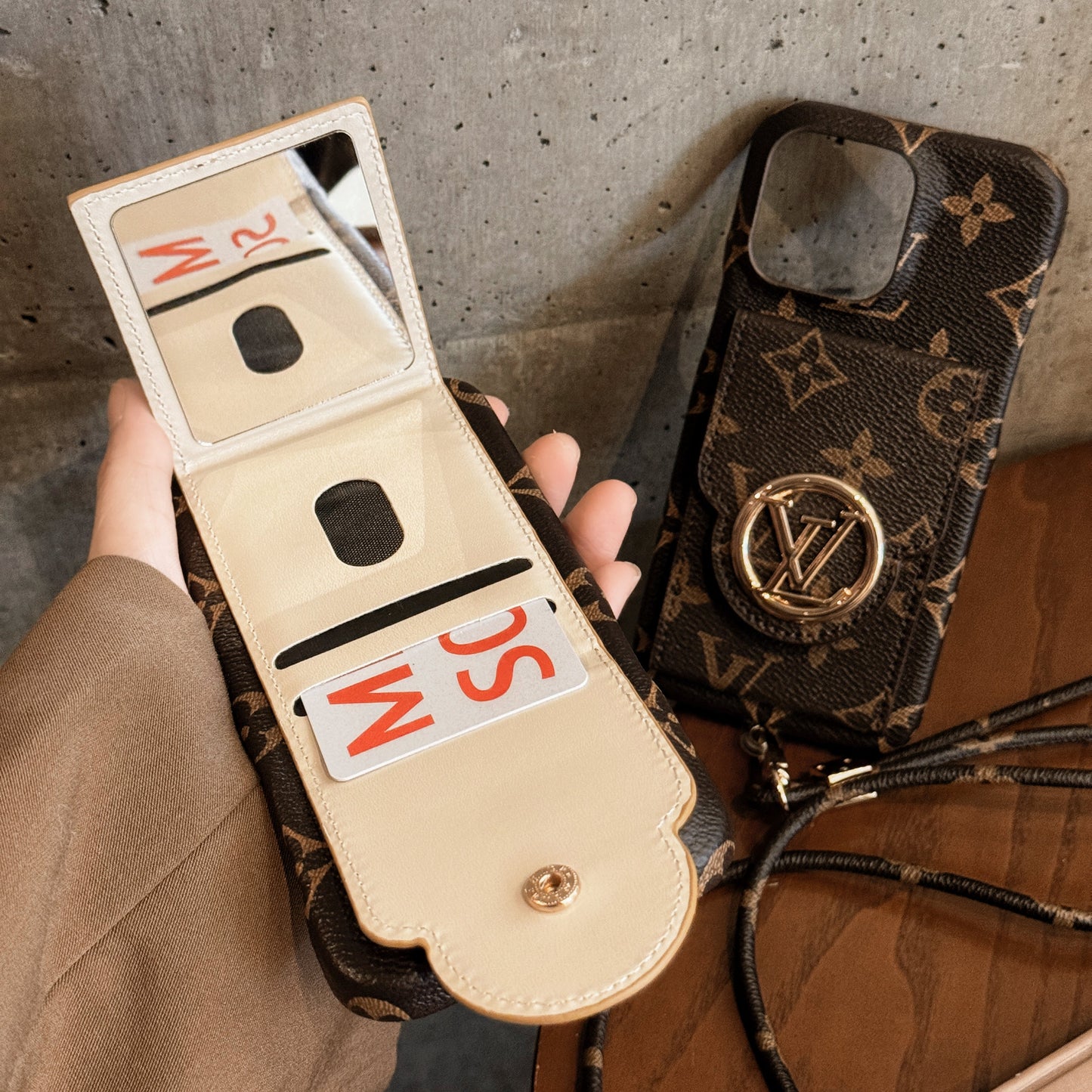 Lou Card Holder Chain iPhone Case