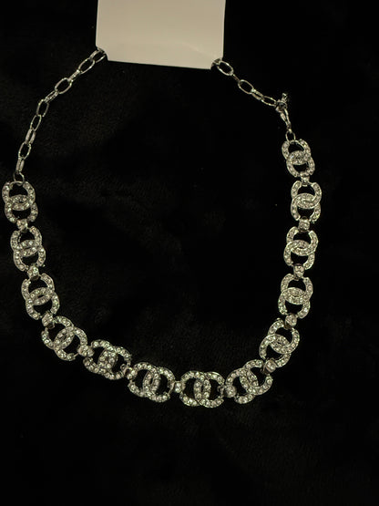 Double C necklace with gold plated high quality