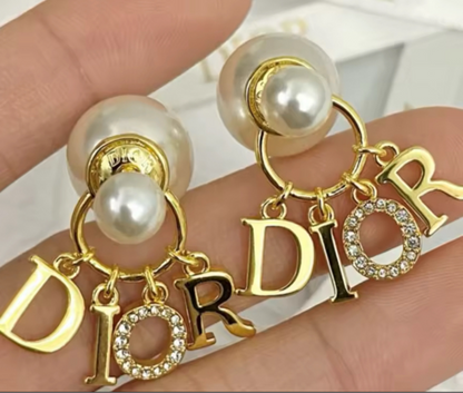 D!0r pearl earring  earrings