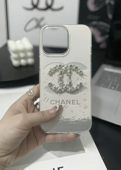 C.C Luxury Crystal iPhone Case With Bracelet Strap