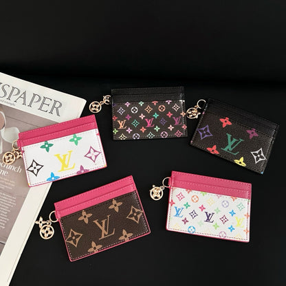 Luxury Elegant Multi-Color Leather Card Holder