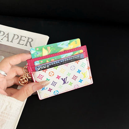 Luxury Elegant Multi-Color Leather Card Holder