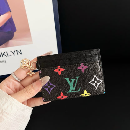 Luxury Elegant Multi-Color Leather Card Holder
