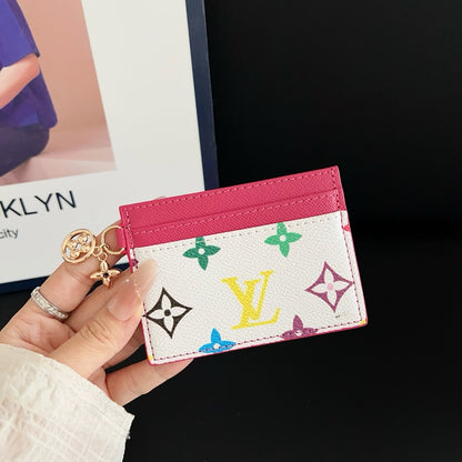 Luxury Elegant Multi-Color Leather Card Holder