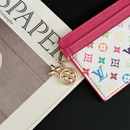 Luxury Elegant Multi-Color Leather Card Holder