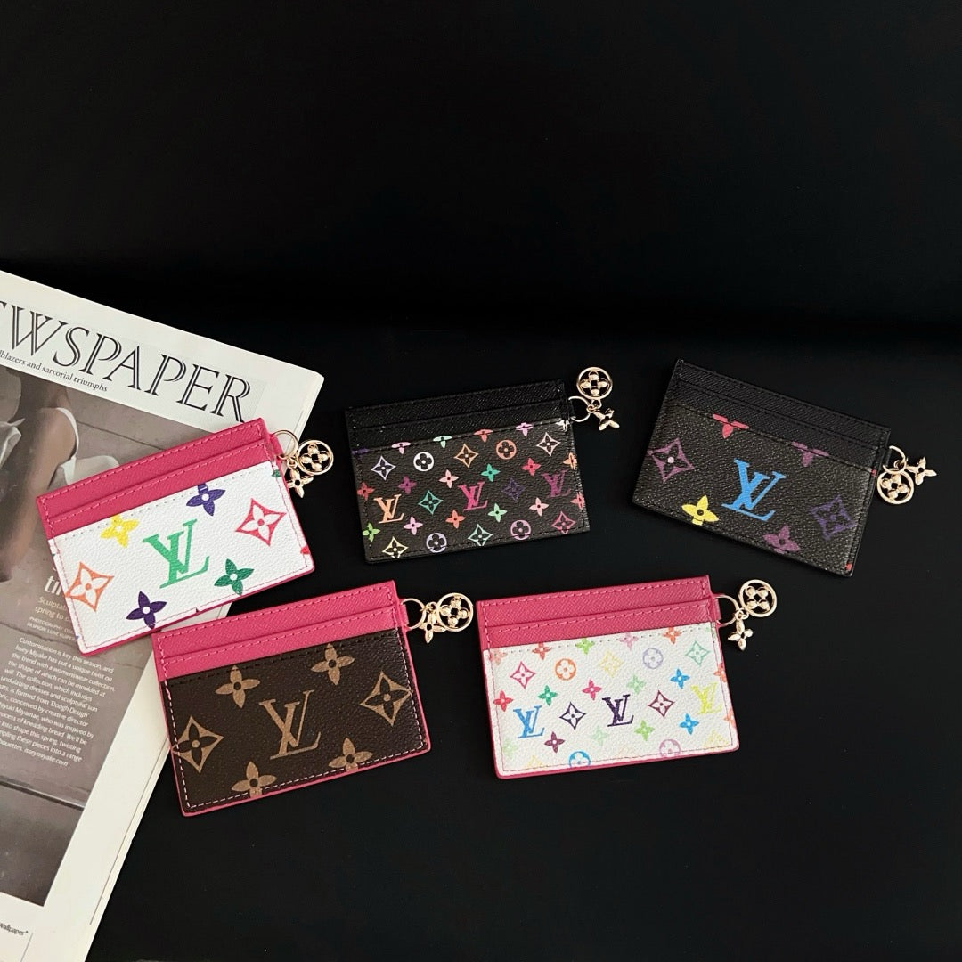 Luxury Elegant Multi-Color Leather Card Holder