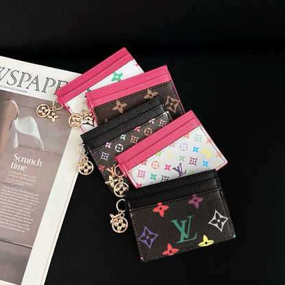 Luxury Elegant Multi-Color Leather Card Holder