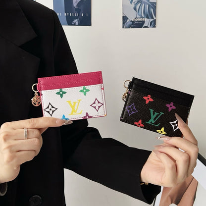 Luxury Elegant Multi-Color Leather Card Holder