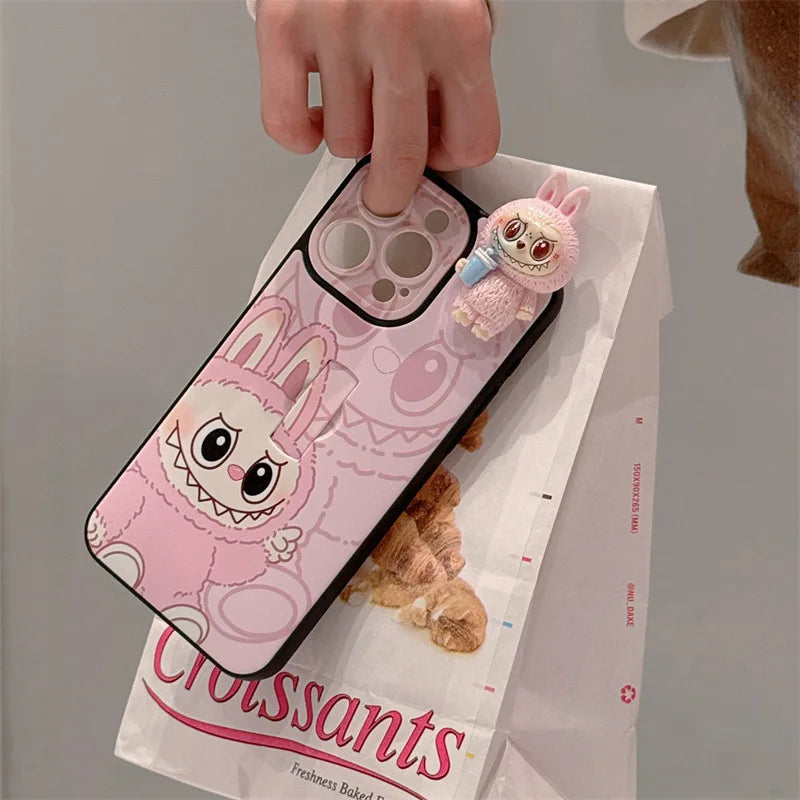 Cartoon 3d Labubu Doll For Iphone