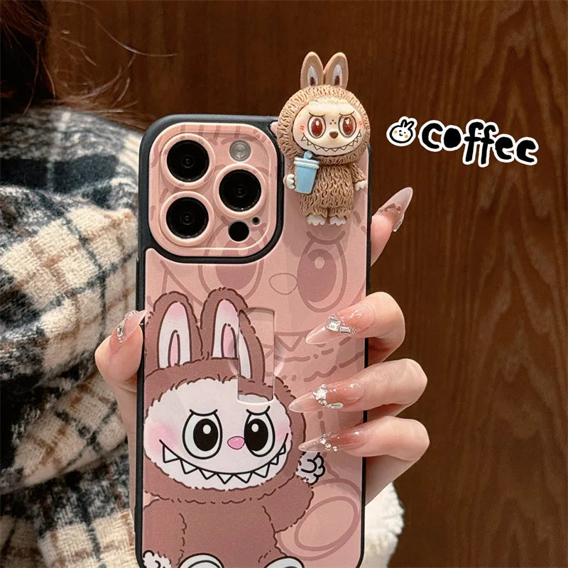 Cartoon 3d Labubu Doll For Iphone