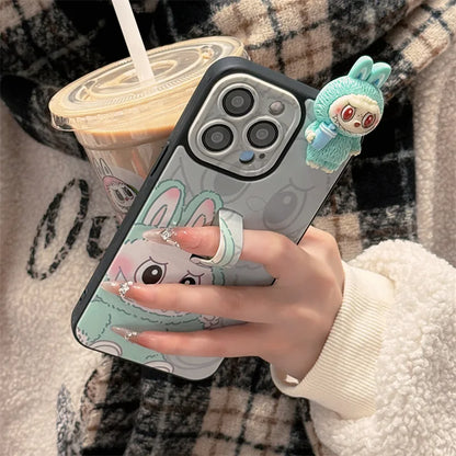 Cartoon 3d Labubu Doll For Iphone