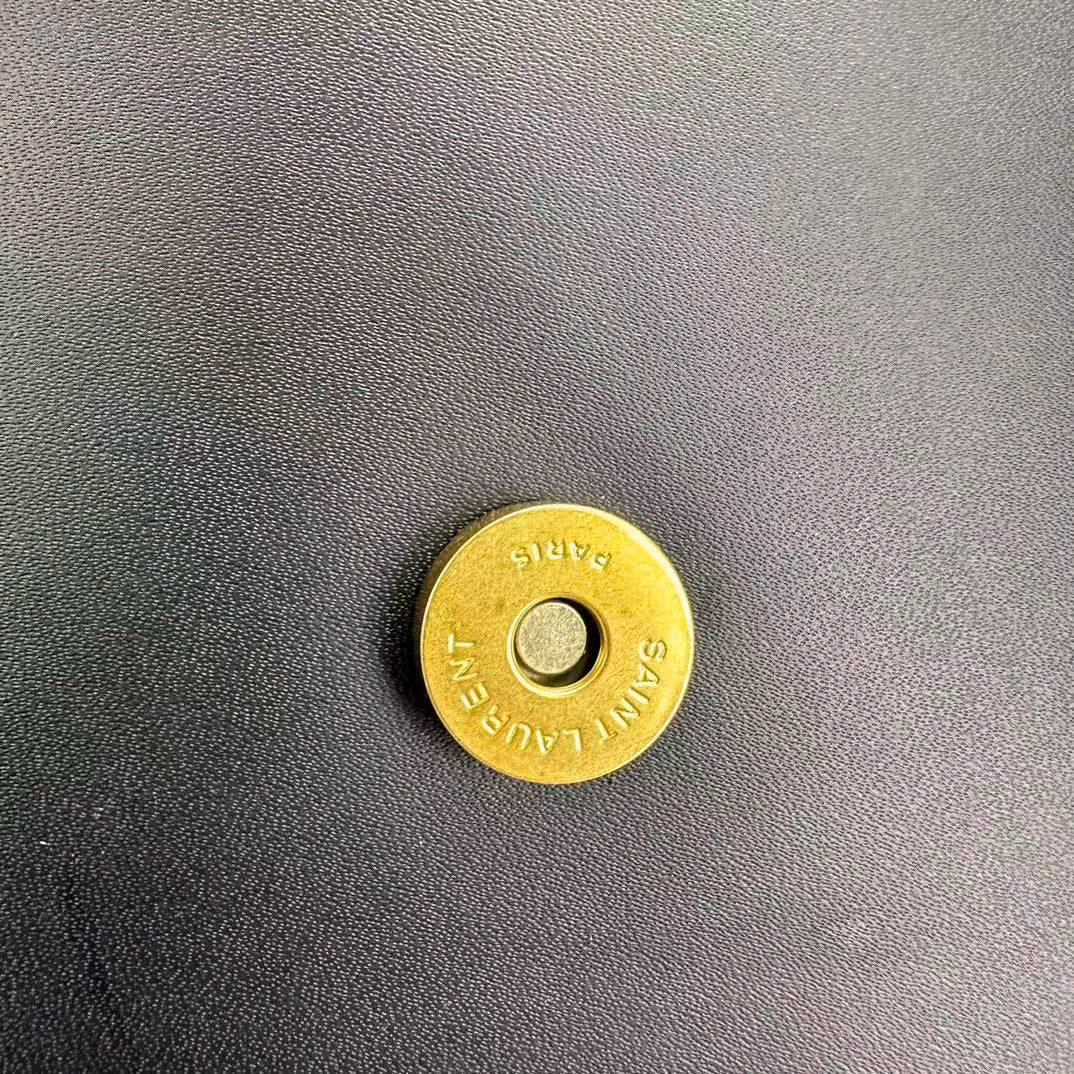 Elegant Gold-Chain Structured Leather Shoulder Bag