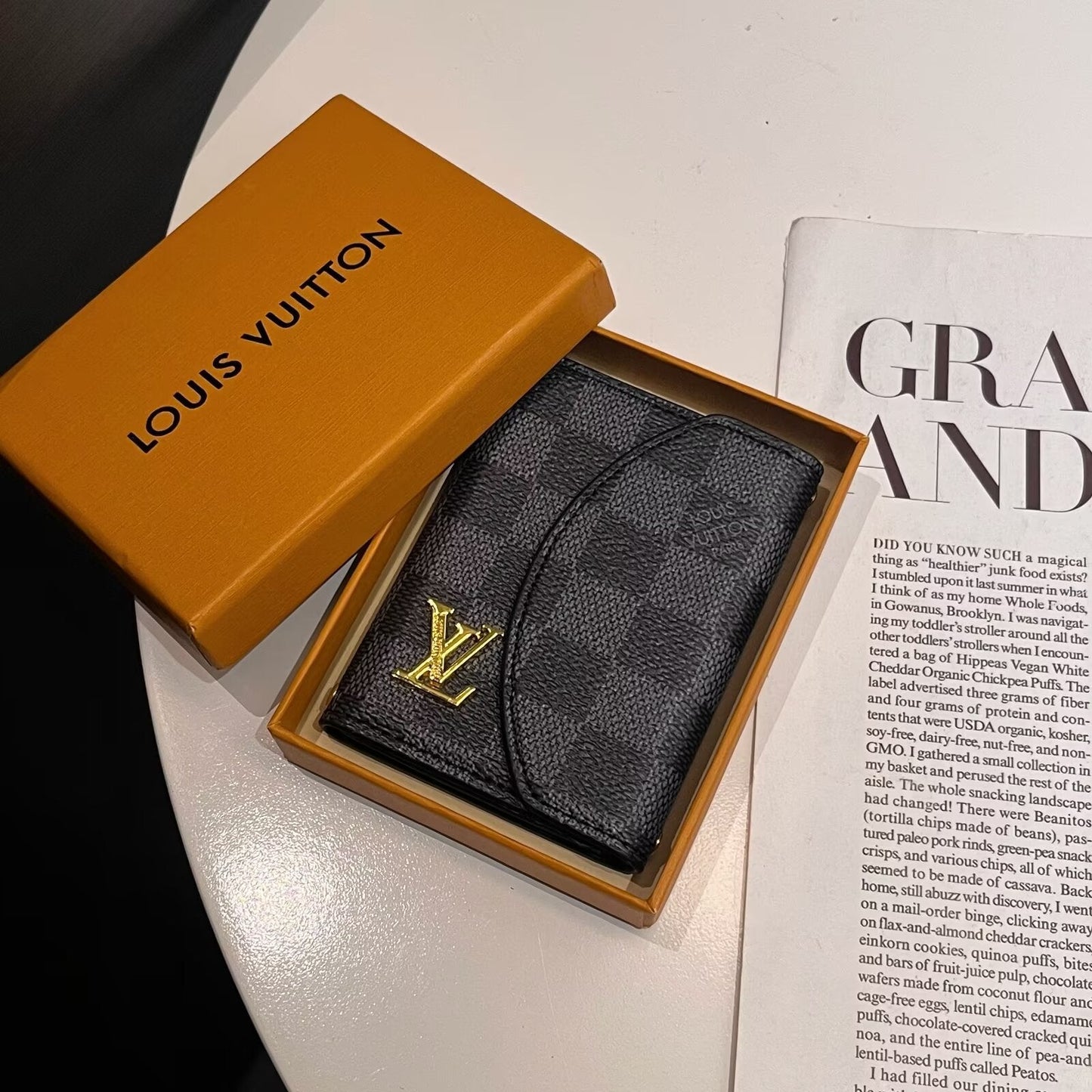 Luxury Lou & GG-Inspired Monogram Compact Wallet Collection