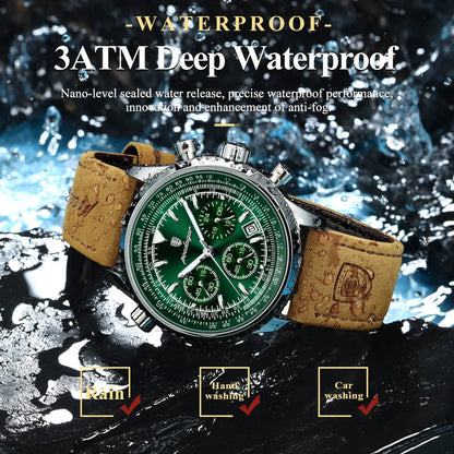 Mystic Veil Phantom Quartz – Illuminated Blackstone Luxury Watch