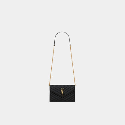 YL- Envelope Chain Wallet In Lambskin