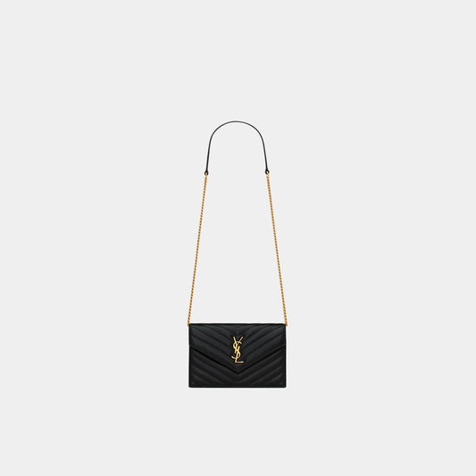YL- Envelope Chain Wallet In Lambskin