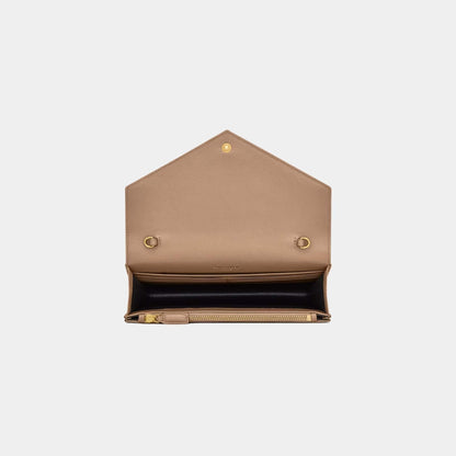 YL- Envelope Chain Wallet In Lambskin