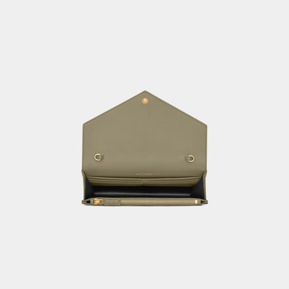 YL- Envelope Chain Wallet In Lambskin